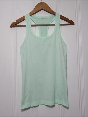Lululemon Light Green Swiftly Tech Racerback Tank Top Size 4